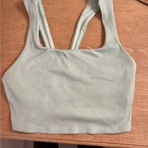 ALO Yoga Light Green Crop Top